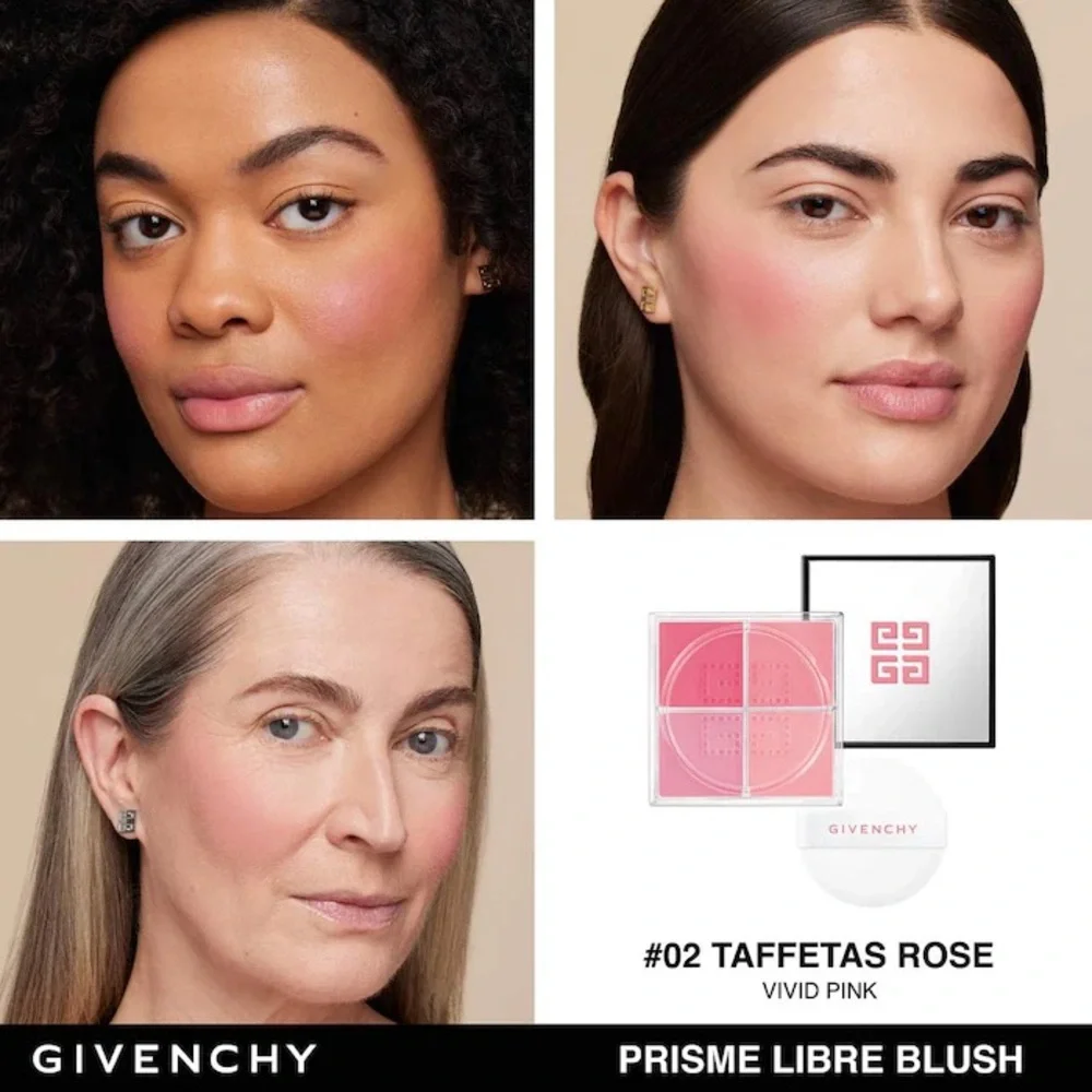 Givenchy Prisme Libre Loose Powder Blush 12H Radiance - 2 taffetas rose